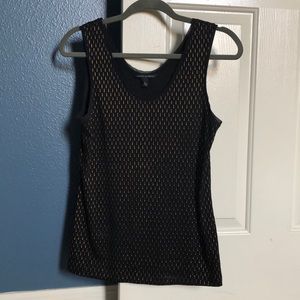 EUC Banana Republic tank with metallic design